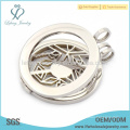 Fashion floating plate stainless steel coin locket,letter locket